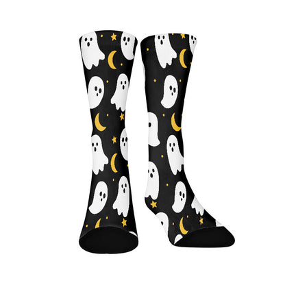 Plus Size Lovely Ghost Quarter Socks - Black - EU37-44(US4-10) - image 3