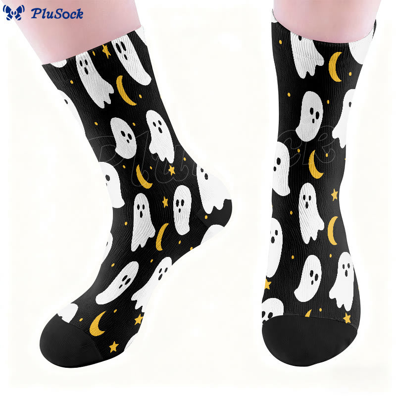 Plus Size Lovely Ghost Quarter Socks - image 1