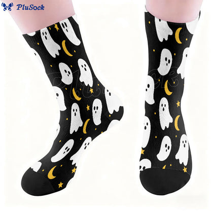 Plus Size Lovely Ghost Quarter Socks - image 1