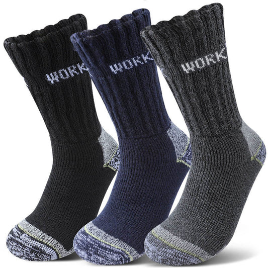Thickened Cold Protection Quarter Socks(3 Pairs) - Multicolor - EU39-45(US6-11) - image 0