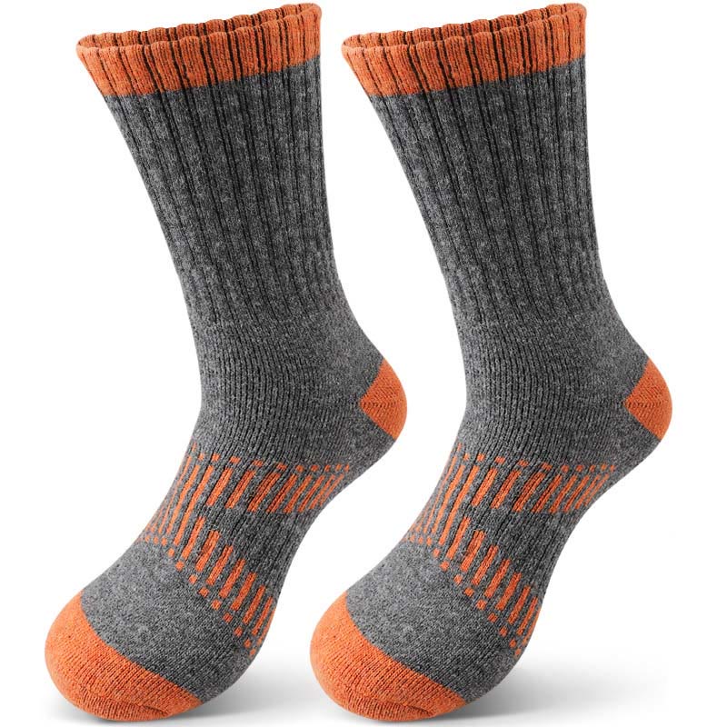 Wool Hike Quarter Socks(4 Pairs) - Orange - EU36-42(US3-8.5) - image 3