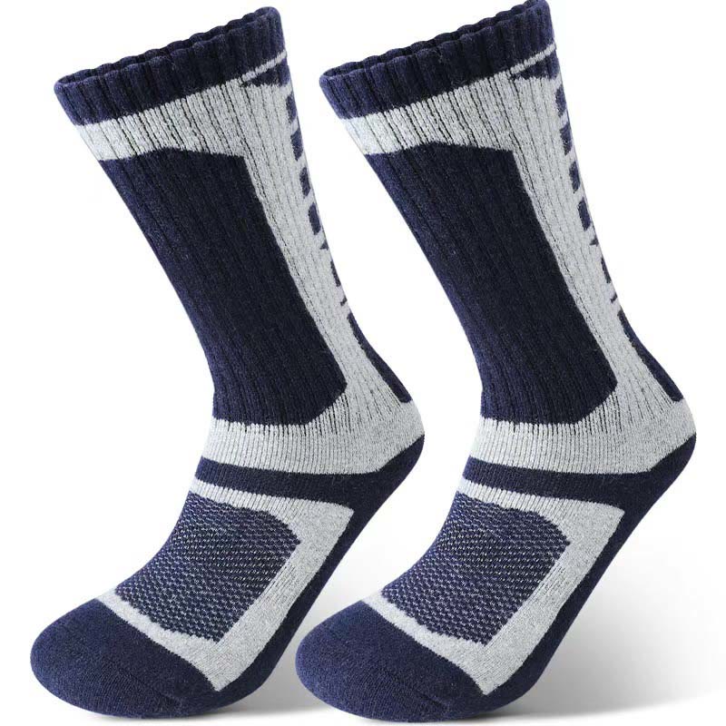 Wool Geometry Quarter Socks(3 Pairs) - Light Gray - EU39-45(US6-11) - image 4