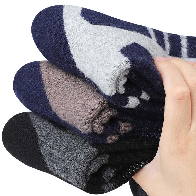 Wool Geometry Quarter Socks(3 Pairs) - image 5