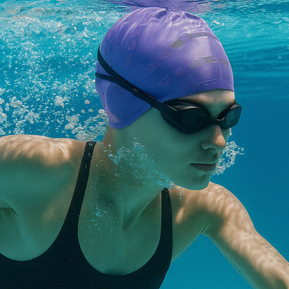 Widened Three Dimensional Swim Cap - image 0