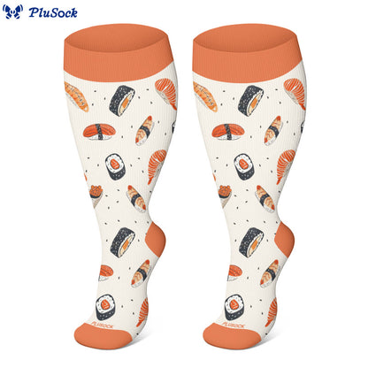 Plus Size Sushi Compression Socks(3 Pairs) - image 4