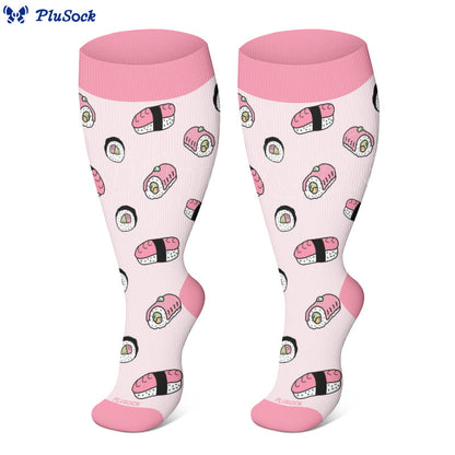 Plus Size Sushi Compression Socks(3 Pairs) - image 2