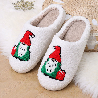 Plus Size Christmas Gnomes Slippers - White - EU44-45(US10-11) - image 1