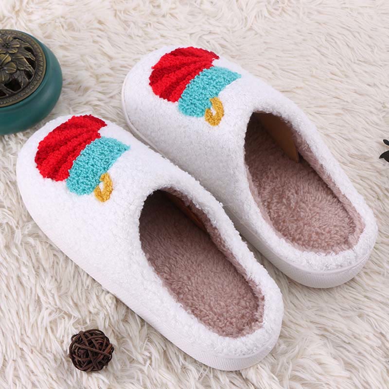 Plus Size Gift Socks Pattern Slippers - White - EU44-45(US10-11) - image 1