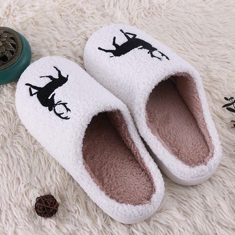 Plus Size Reindeer Slippers - image 1