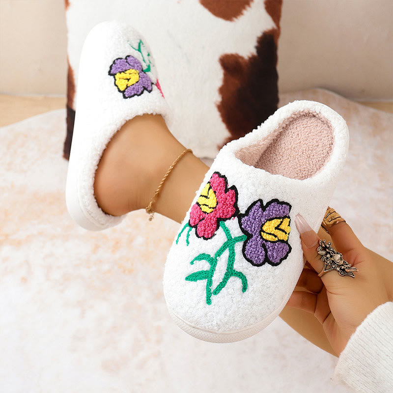 Plus Size Flowers Slippers - image 2