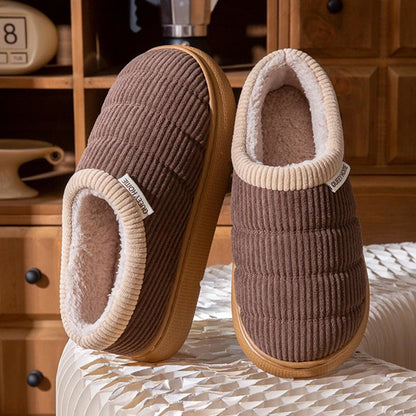 Plus Size Simple Home Slippers - Coffee - EU43-44(US9-10) - image 8