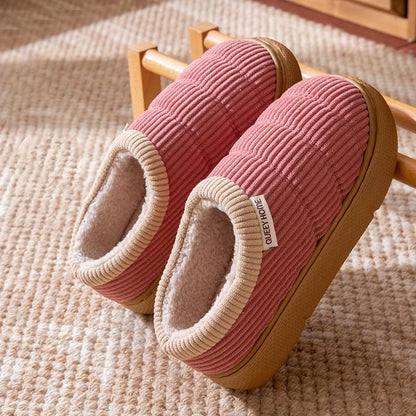 Plus Size Simple Home Slippers - Pink - EU44-45(US9-10) - image 11