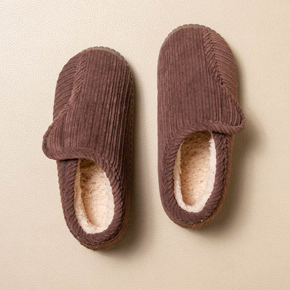 Plus Size Non-slip Warm Slippers - Coffee - EU43-44(US9-10) - image 5