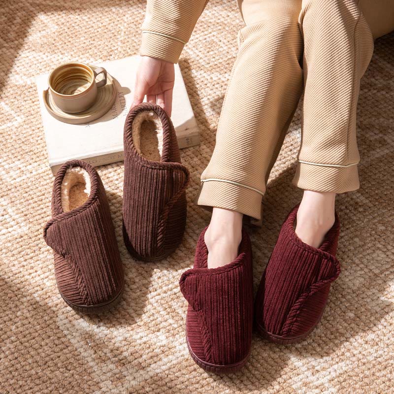 Plus Size Non-slip Warm Slippers - image 1