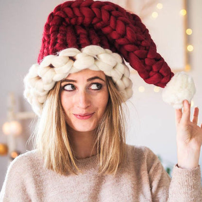 Thick Line Red Christmas Beanie - image 1