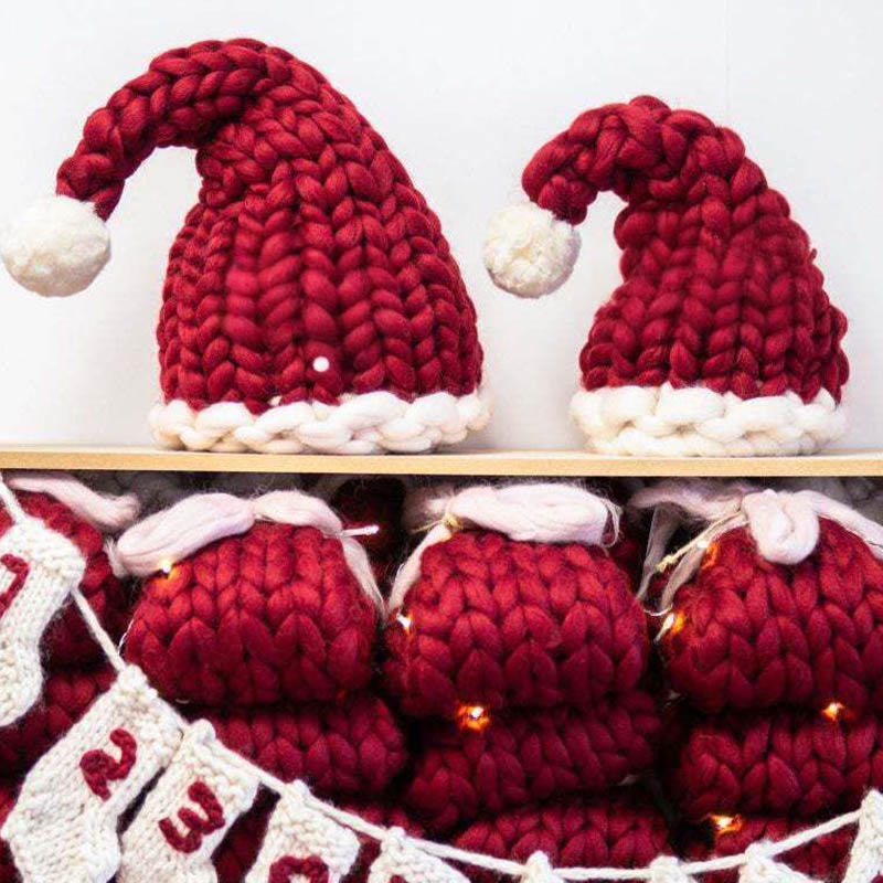 Thick Line Red Christmas Beanie - image 6
