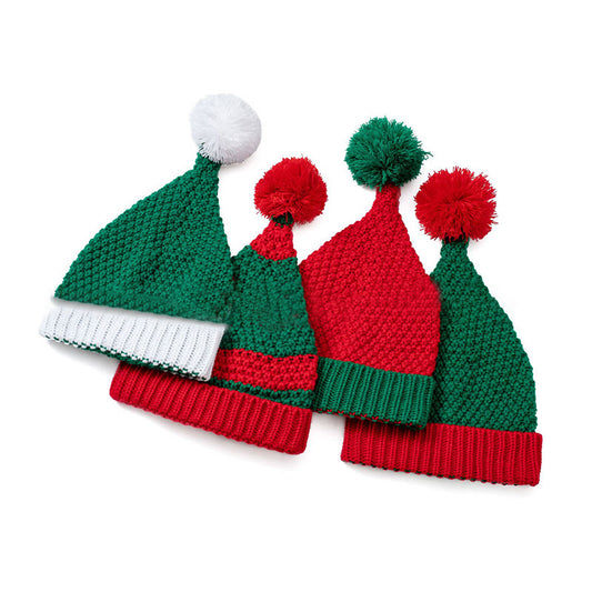 Green Stripes Red Christmas Beanie - image 0