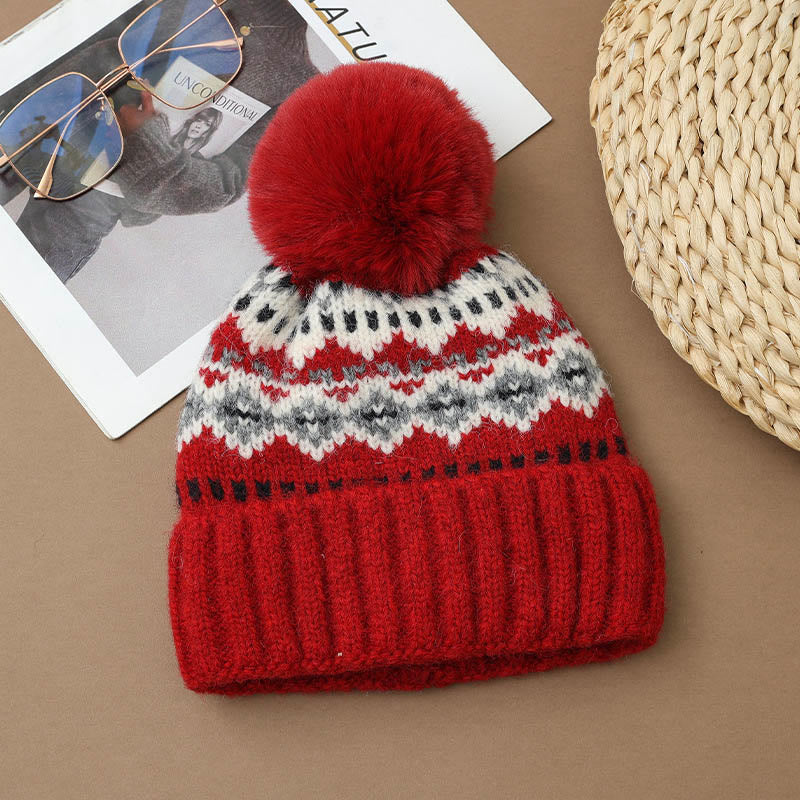 Casual Ethnic Style Beanie - Red - One Size - image 10