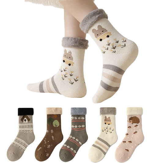 Cute Cartoon Quarter Socks(5 Pairs) - image 0