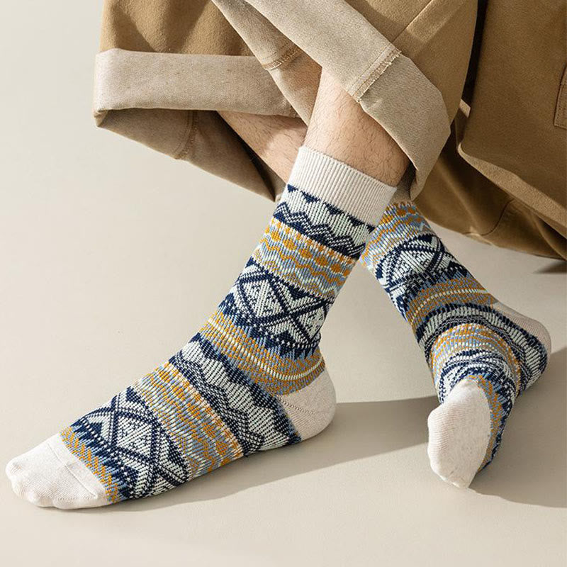 Diamond Stripes Quarter Socks(4 Pairs) - image 9