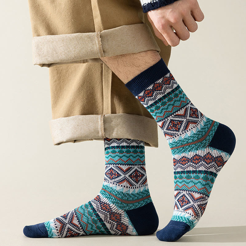 Diamond Stripes Quarter Socks(4 Pairs) - image 6