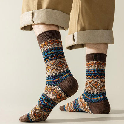 Diamond Stripes Quarter Socks(4 Pairs) - image 1