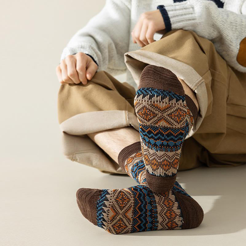 Diamond Stripes Quarter Socks(4 Pairs) - image 2