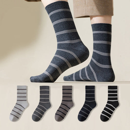 Soft Sweat Absorbent Quarter Socks(5 Pairs) - Multicolor - EU39-44(US6-10) - image 0