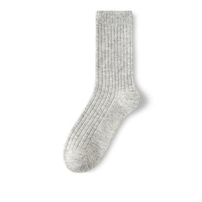 Plusock Plus Size Wool Classic Quarter Socks(3 Pairs) - Light Gray - EU39-44(US6-10) - image 8