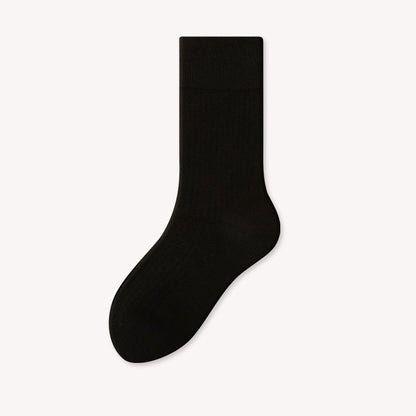 Plusock Plus Size Lightweight Warm Quarter Socks(4 Pairs) - Black - EU39-44(US6-10) - image 6