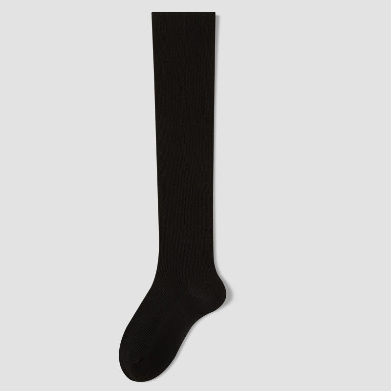 Antibacterial Knee High Socks(3 Pairs) - Black - EU36-40(US3-7) - image 10