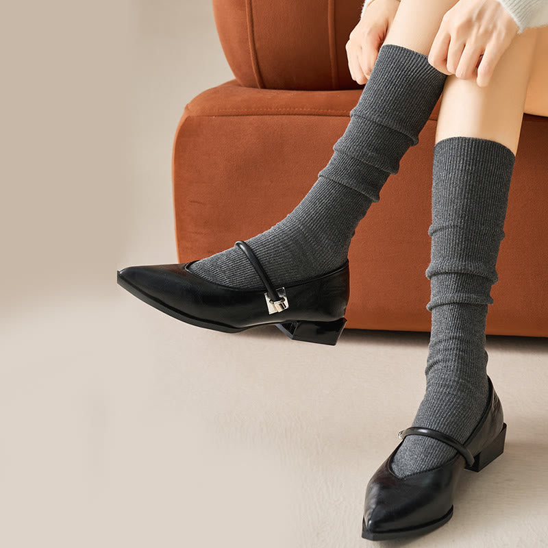 Antibacterial Knee High Socks(3 Pairs) - image 7