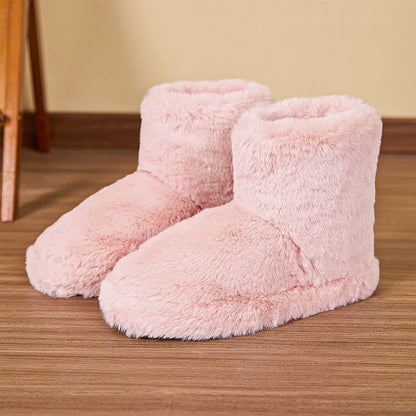 Plusock Plush Mid Tube Slippers - Pink - EU44-45(US10-11) - image 10