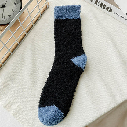 Plusock Plus Size Warm Sleeping Quarter Socks(5 Pairs) - A - EU40-46(US7-12) - image 9