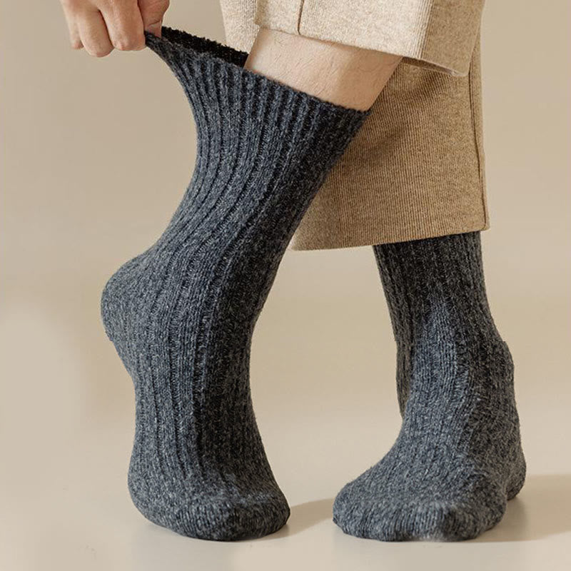 Solid Color Cashmer Quarter Socks(6 Pairs) - image 1