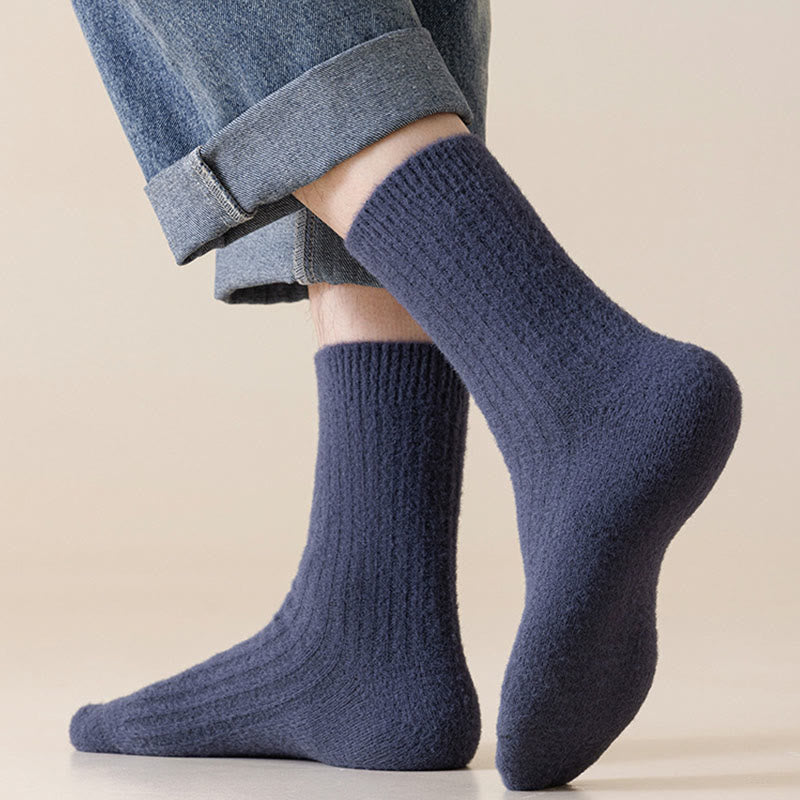 Retro Solid Color Quarter Socks(3 Pairs) - image 5