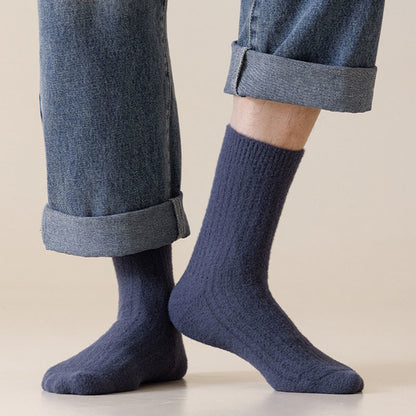 Plusock Plus Size Retro Solid Color Quarter Socks(3 Pairs) - image 2