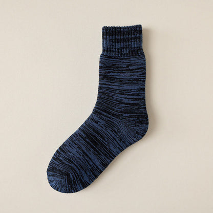Extra Thick Quarter Socks(5 Pairs) - Navy Blue - EU39-44(US6-10) - image 9