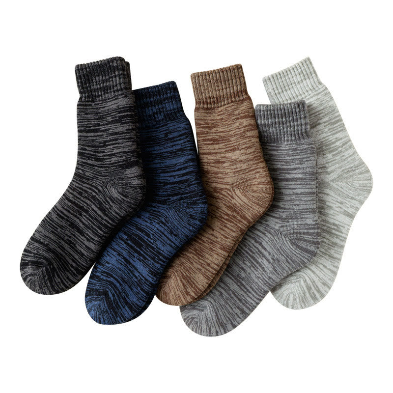 Plusock Plus Size Extra Thick Quarter Socks(5 Pairs) - Multicolor - EU39-44(US6-10) - image 14