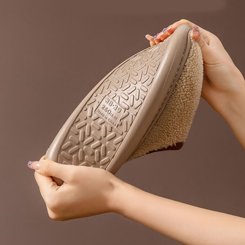 Plus Size Simple Plush Slippers - image 5