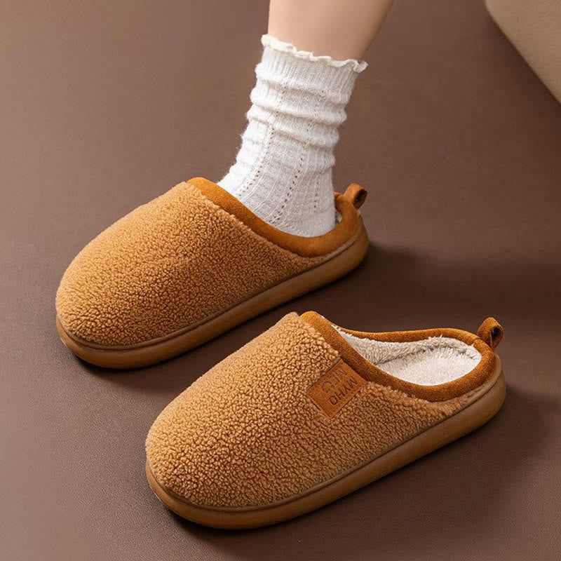 Plusock Plus Size Simple Plush Slippers - image 2
