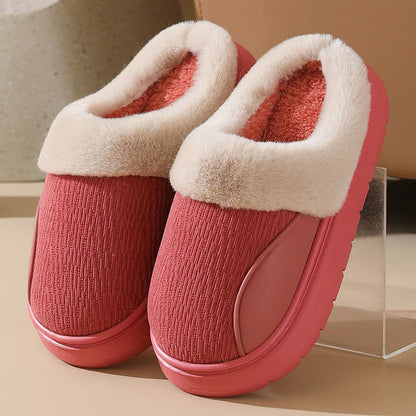 Plus Size Thick Soled Slippers - Rose - EU45-46(US11-12) - image 12