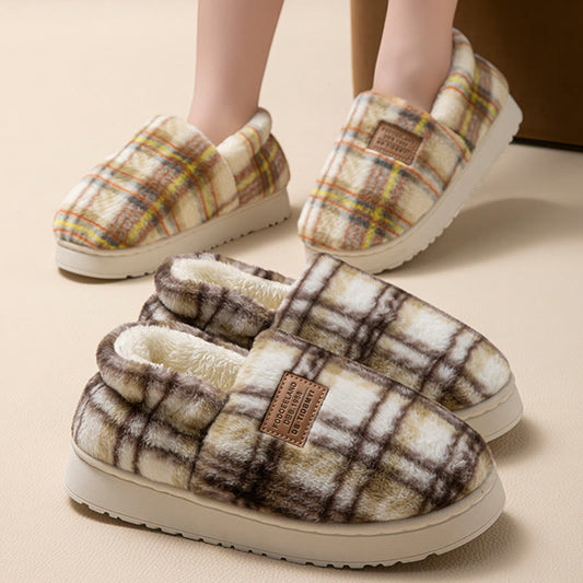 Plus Size Grid Design Slippers - image 0