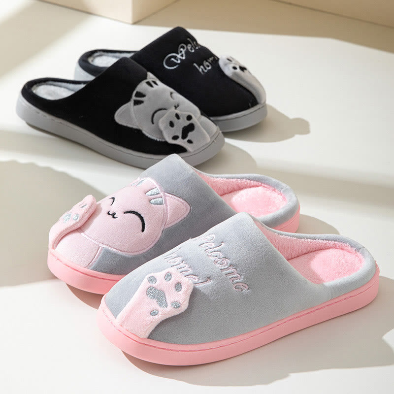 Plus Size 3D Cartoon Cat Slippers - image 7