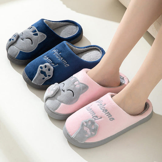 Plusock Plus Size 3D Cartoon Cat Slippers - image 0