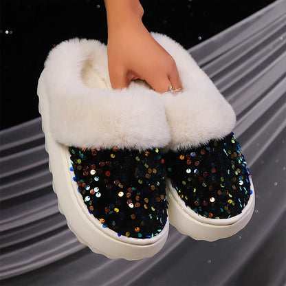 Plusock Plus Size Sequin Slippers - image 6