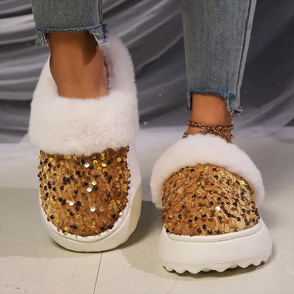 Plusock Plus Size Sequin Slippers - image 1