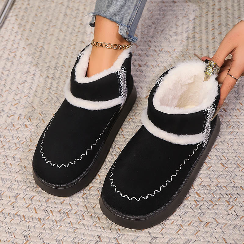 Plus Size Lace Ethnic Style Slippers Boots - image 1