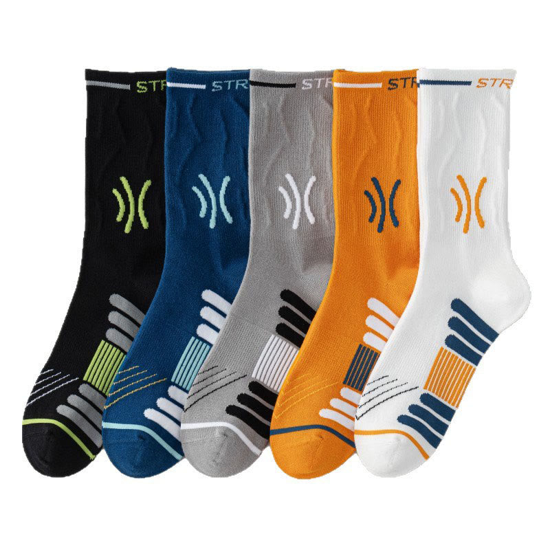 Plusock Plus Size Seamless Quarter Compression Socks(5 Pairs) - Multicolor - EU39-45(US6-11) - image 15