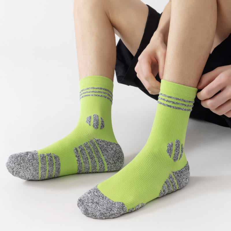 Plus Size Thick Cushion Quarter Compression Socks(5 Pairs) - image 7